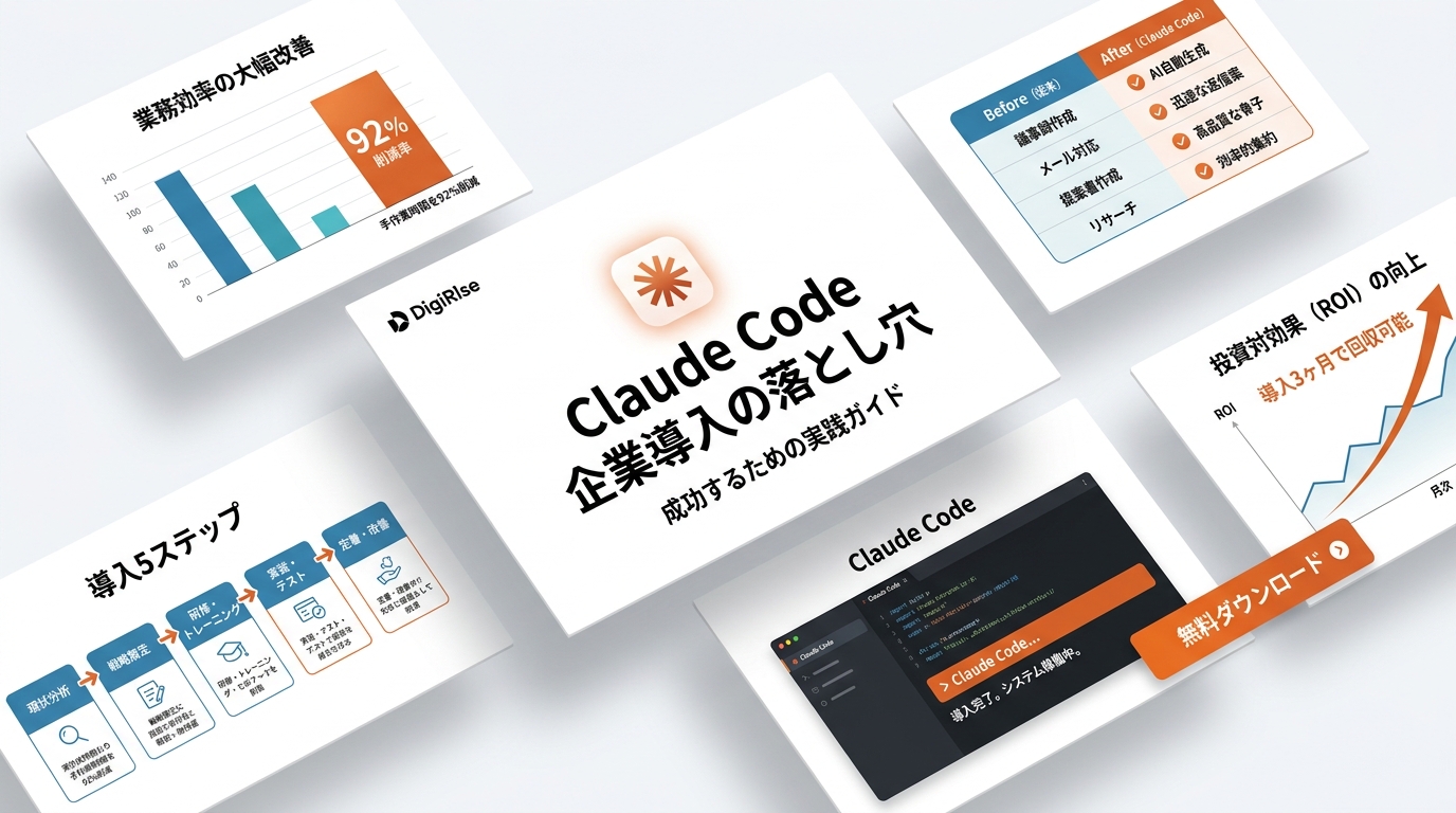 Claude Code企業導入の落とし穴 資料の中身プレビュー